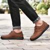 Retro Oksfordy Męskie Oddychające Casualowe Skórzane Buty Męskie Wygodne Męskie Buty Casualowe Klasyczne Wiosenne Jesienne Antypoślizgowe Sneakersy Męskie