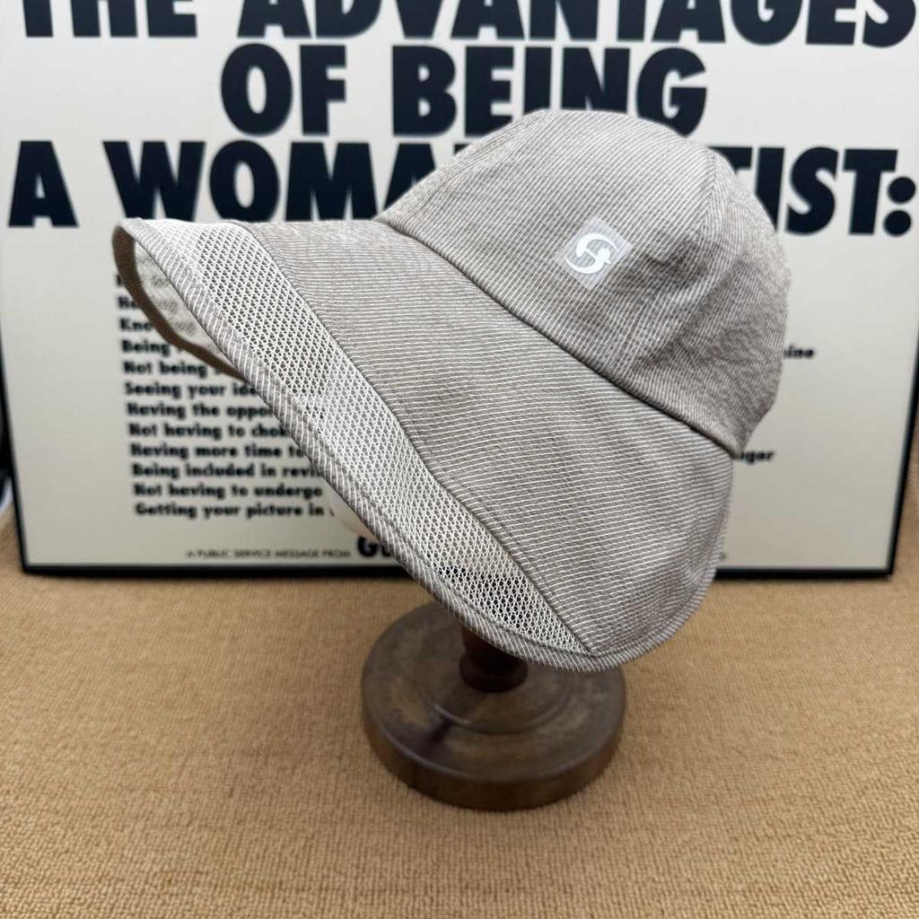 Commuter leisure mesh splicing sun protection hat women's big eaves versatile modified face shape daily sunshade UV protection hat