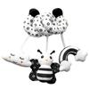 Aipinqi Black & White Animal Baby Car Crib Toy with Bells