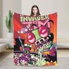 Invader Zim Movie Blanket Soft Warm Street Trend Plush Throw Blanket For Couch Chair Sofa Bed Travel Flannel Bedspread Bed Cover