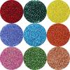 Forsølvede 3 mm glassfrøperler for DIY-smykker - Flere farger
