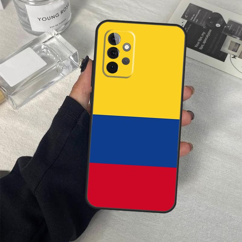 Colombia Flag Case For Samsung Galaxy A54 A34 A14 A36 A56 A06 A13 A53 A32 A12 A22 A52 A35 A17 A16 A55 A15