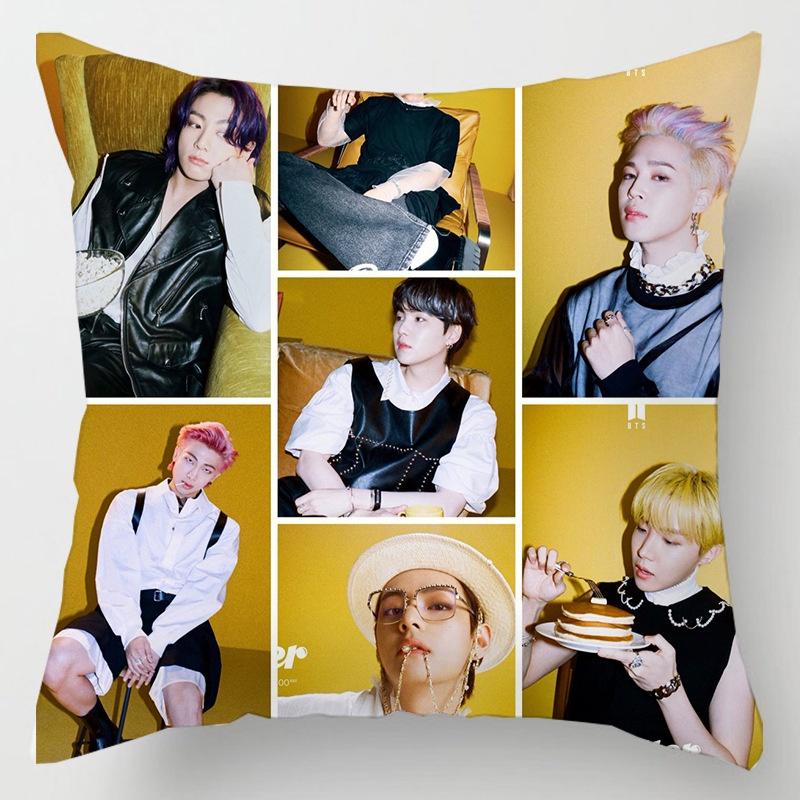 Bts Bangtan Boys Cushion Cover Decorative Soft Pillow Case Sofa Car Cover Throw