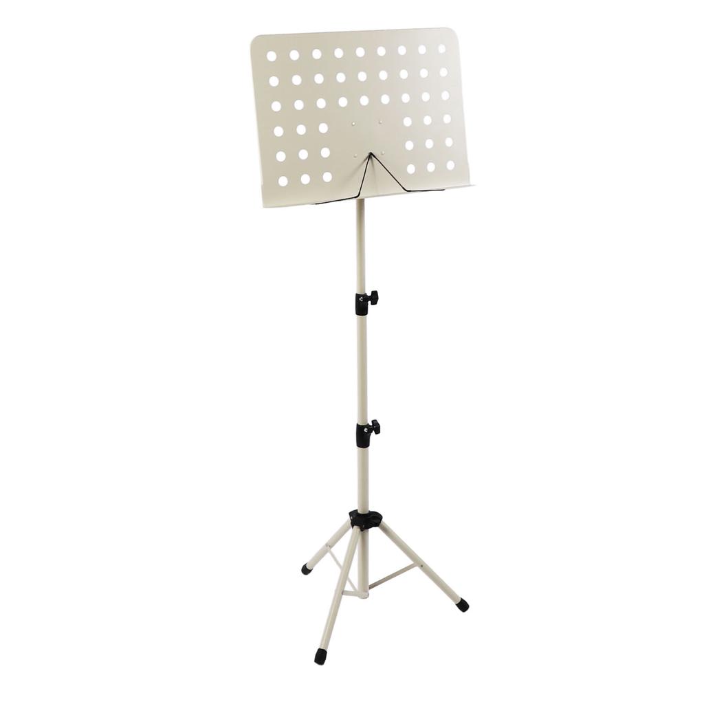 Folding Sheet Music Stand Height Adjustable Portable Music Score Stand for Violin Saxophone Beige
