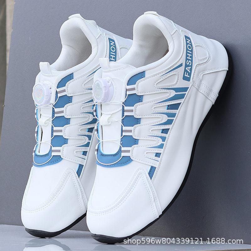 Pantofi sport pentru bărbați, toamnă, suprafață din piele impermeabilă, 2024, pantofi sport noi, geantă pentru bărbați, fund antiderapant, pantofi casual la modă pentru tată