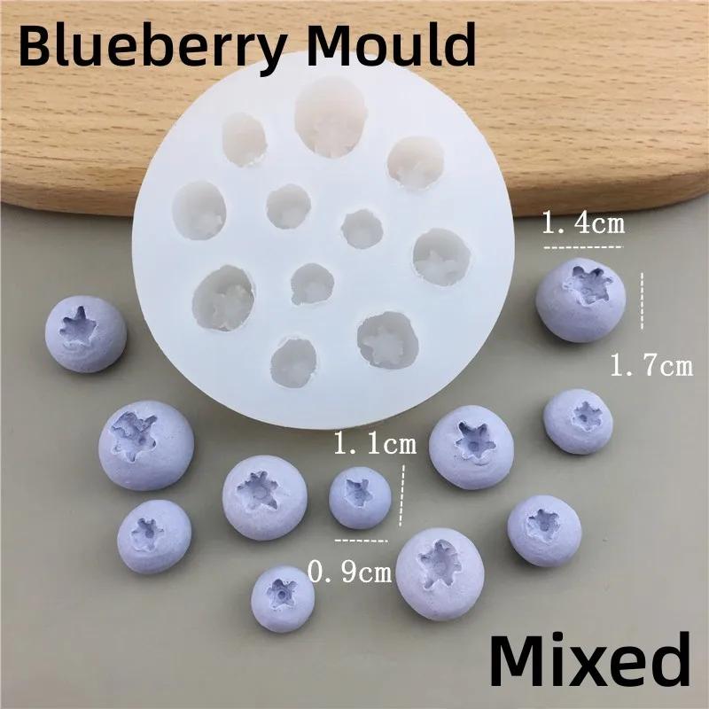 

3D Новая многофункциональная форма для жидкой силиконовой помадки с черникой и малиной, сделай сам, форма для выпечки шоколадного печенья, инструмент для украшения торта