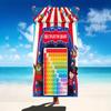 Oversized Microfiber Beach Towel for Kids, Large Multiplication Table Pool Towel, Quick Dry Math Learning Blanket for Travel