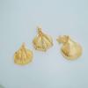 Cross Ocean Shell Conch Drip Oil Gold-Plated Zircon Necklace Pendant Jewelry Accessory