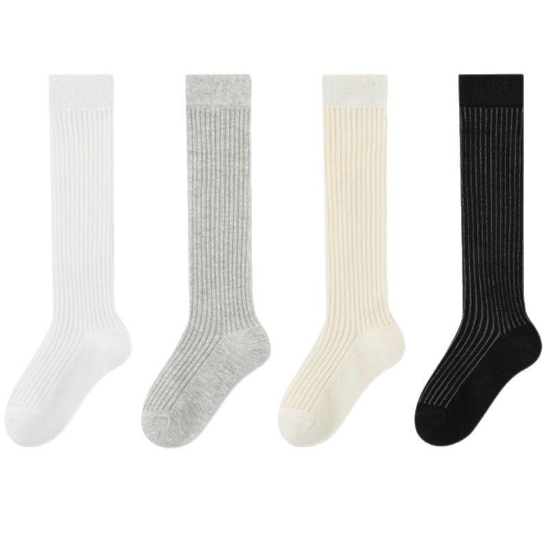 Children's Socks Spring and Summer Thin Section A Girls Classic Vertical Calf Socks Student Mesh Comfortable Breathable Stockings