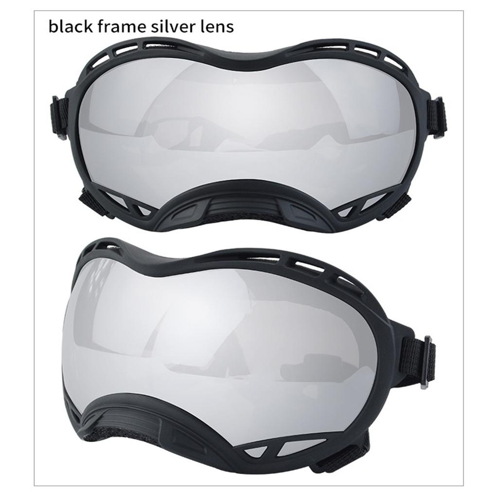 Windproof Soft Pet Dogs Glasses for Snow Sports Dogs Snow Eyes Protections Anti-UV Eye Wear Goggles for Hot Summer