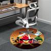 1pc Office Round Area Rug, Bedroom Living Room Home Decor, Room Deco,  Offic a1016151