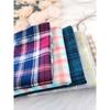 Хлопковый мягкий женский носовой платок, клетчатый носовой платок для пожилого мужчины, впитывающий пот хлопок для пожилого мужчины, детский маленький платочек