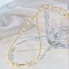 High Gloss High Quality Artificial Crystal Pearl Necklace Clavicle Chain
