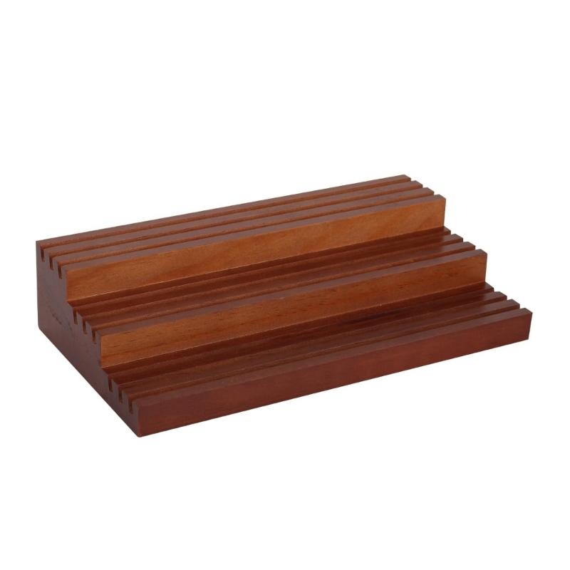 

Secure Wood Coin Collection Display Stand Trapezoid Multi Layer with Stable Base for Family Safe Environments 1