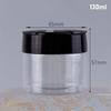 130ml-600ml Seasoning Bottle Spice Jars with Butterfly Lids Labels Plastic Clear Herbs Powders Salt Pepper BBQ Condiment Box