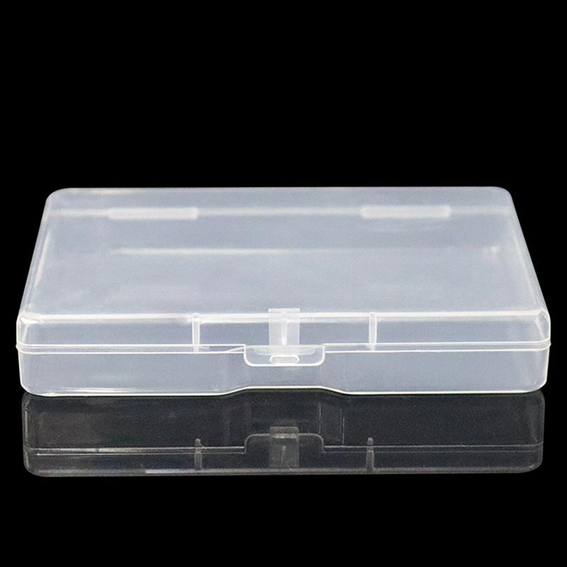 10 Stück Rechteckige Transparente Plastikbox Schmuckkarte Schreibwaren Aufbewahrungsbox Kleinteile Aufbewahrungsbox