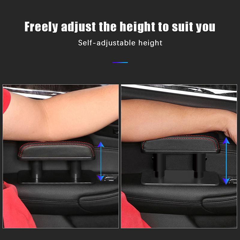 Car Arm Rest Extender Car Door Armrest Elbow Support Universal Adjustable Height Auto Interior Arm Elbow Armrest Cushion