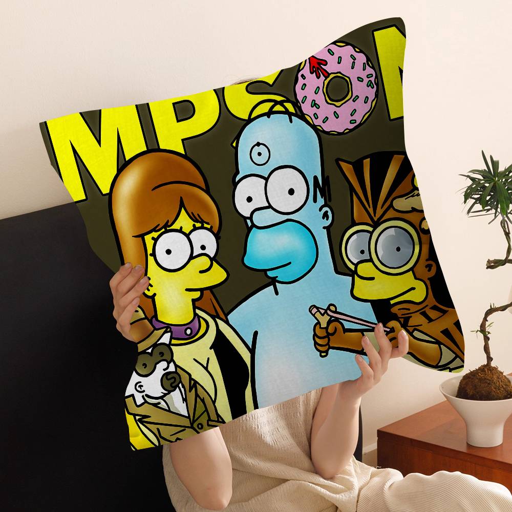 Cartoon The S-Simpsons Pillow Cushion Cover Pillowcase Living Room Sofa Home Decor