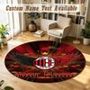 Round Rug Custom NameAC Milan Pattern Non Slip Carpet Home Floor Decor
