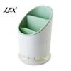 Split Cutlery Storage Box Multi-compartment Draining Chopstick Holder, Plastic Utensil Organizer with Drain Hollow Bottom Drainer Tray, Compact Large