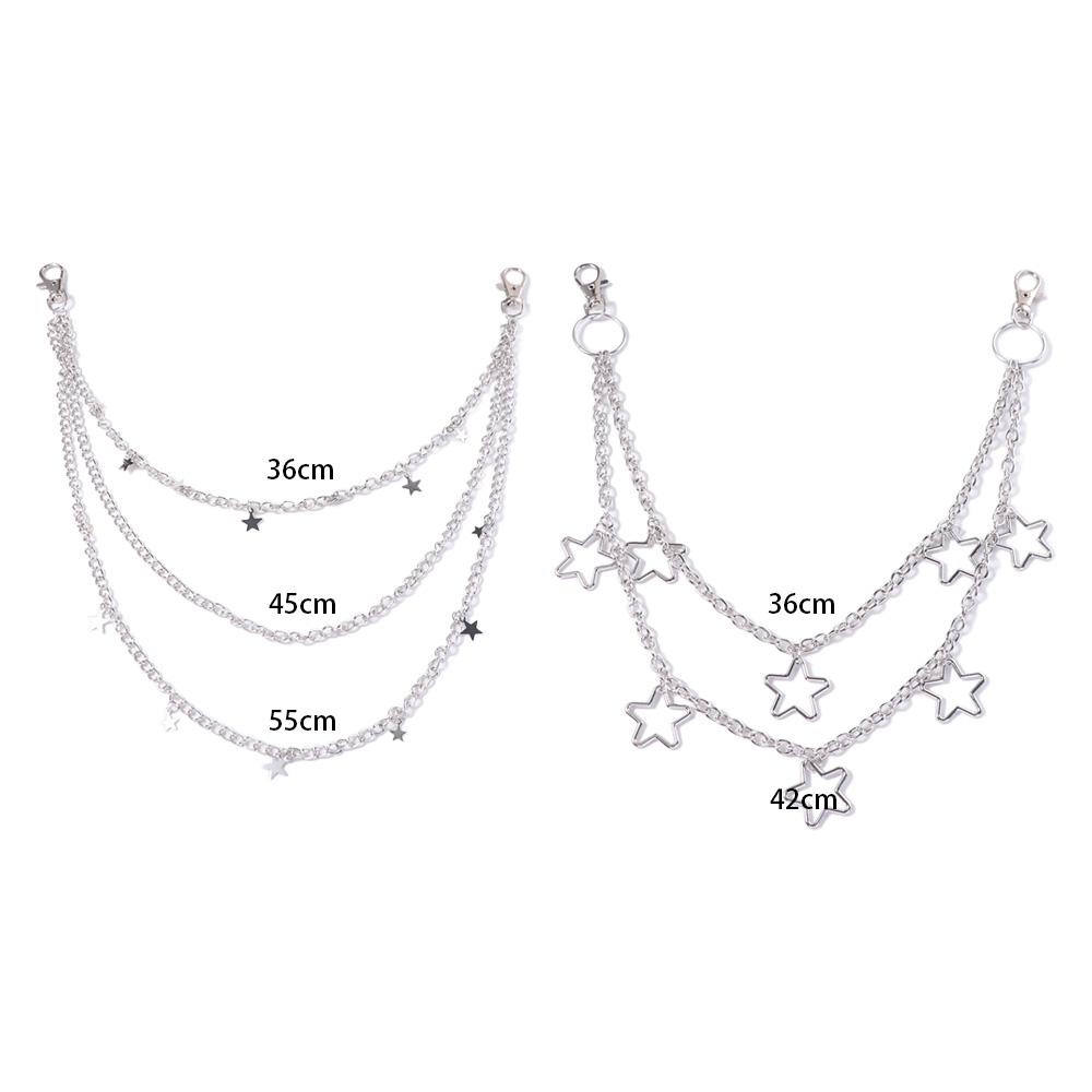 Zinc Zinc Zinc Alloy Love Heart Waist Chain Gothic Pants Chain Hip Hop Punk Belt Chain  Male