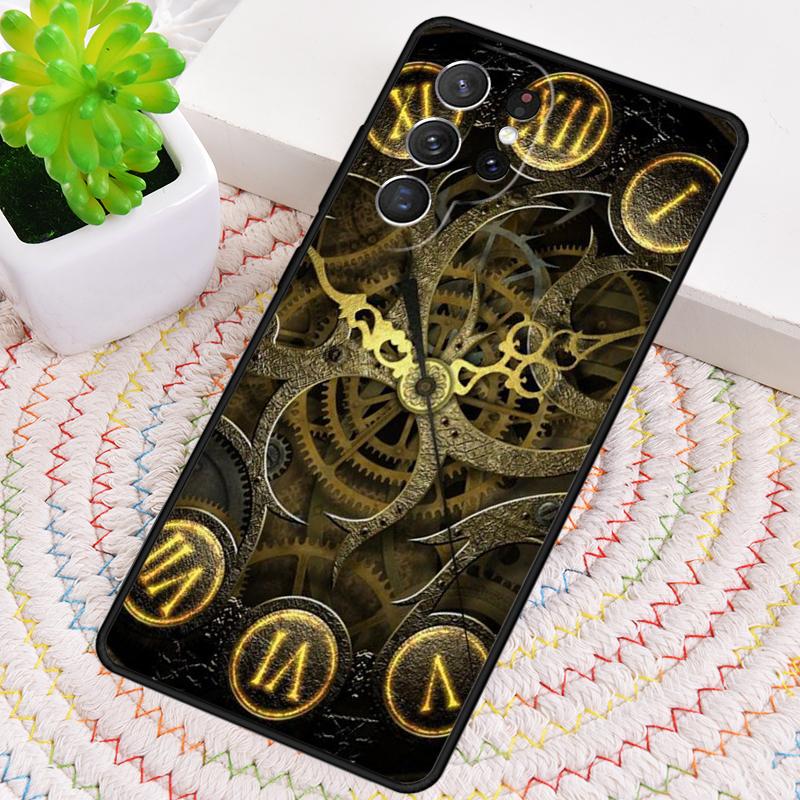 Steampunk Gear Mechanical TPU Phone Case For Samsung Galaxy note 10 pro S26 S25 S24 S23 S22 Ultra Plus S21 FE S20 Cover
