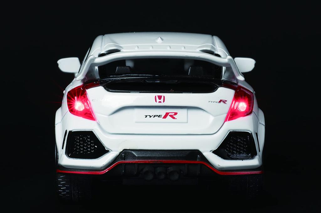 Jozen Cast World Light & Sound Series Honda Civic Type R White JDC6035-WH