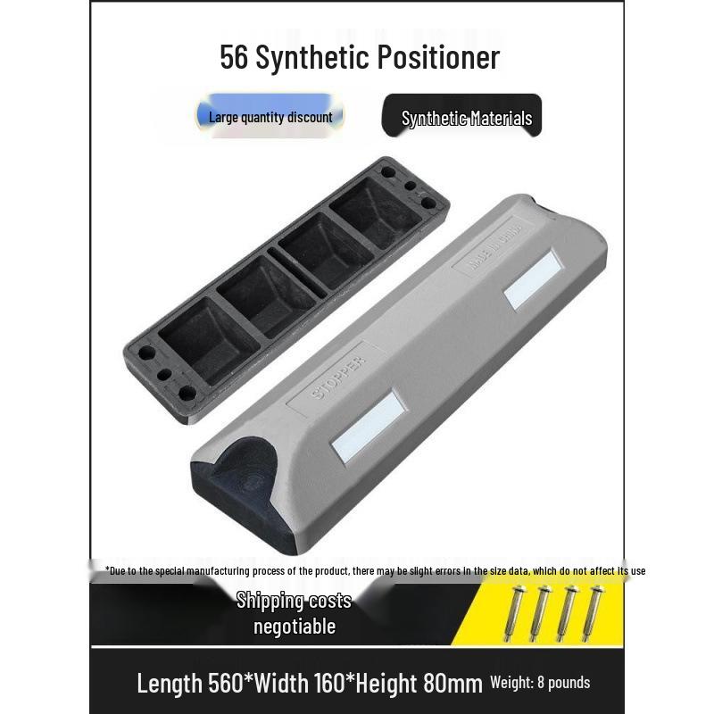 Rubber-Plastic Double Wheel Stopper Parking Device