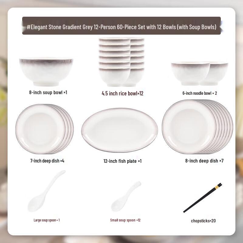 

Kangmo Red Floral Ceramic Dinnerware Set