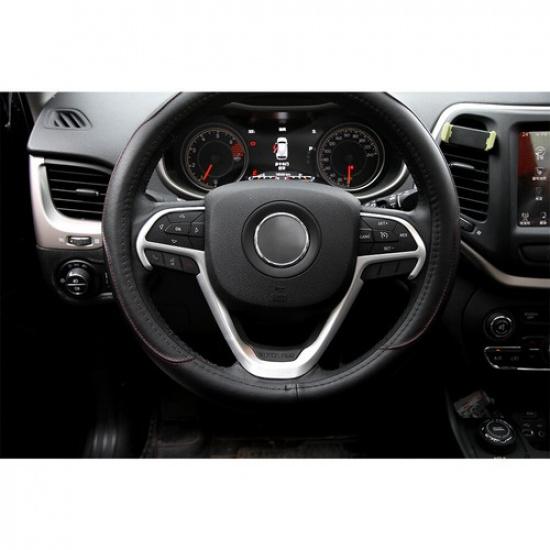 Steering Wheel Moulding Decor Cover Trim for Jeep Grand Cherokee 2014-19 Silver