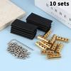 10Sets Wire Connector Nut Kit 80A 6AWG 60Amp Copper Splicing Wiring Connector Waterproof Circuit Wire Terminals