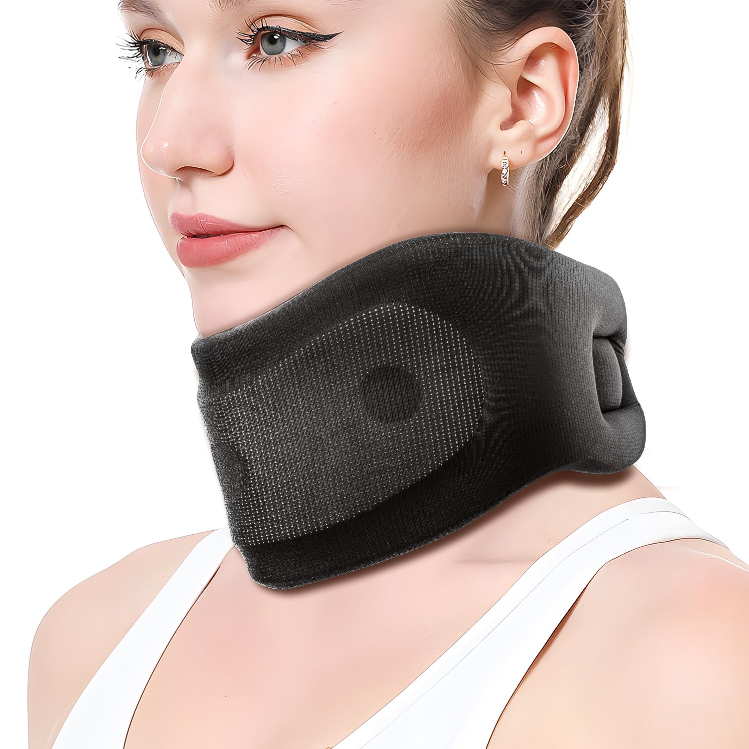 

Neck Corset for Washable Neck Cervical Neck Black Neck Support for Men and Straightening Neck and Relieving Shoulder Ideal for Working from Going