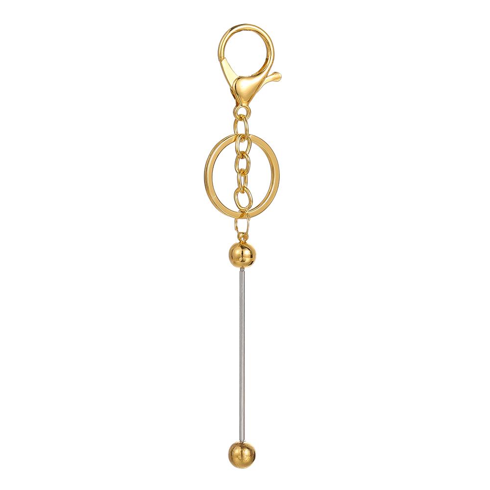 1/5 Stück Bunte Metall-Schlüsselanhängerstangen zum Auffädeln Leere für Perlen Anhänger Schmuck Charms DIY Bastelarbeiten Schlüsselanhänger Herstellung Geschenk