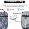 Pink Flamingos Lunch Bag Flower Leaf Fun Lunch Box For Child Picnic Portable Cooler Bag Oxford Graphic Thermal Lunch Bags