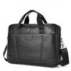 New Vintage Genuine Leather Briefcase 15.6" Laptop Bag Men's Large Capacity Business Crossbody Shoulder Handbag for Daily Use
