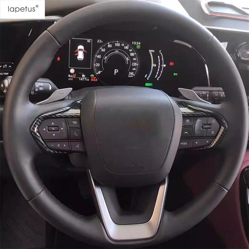 For Lexus LBX 2024 2025 2026 Car Steering Wheel Decoration Cover Trim ABS Carbon Fiber Interior Accessories Interior Refit Kit