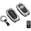 Heavy Duty Key Fob Cover for Toyota Venza Sienna Tundra Prius RAV4 Prime Land Cruiser Corolla Highlander 2025 Camry Zinc Alloy Keychain Car Key Case