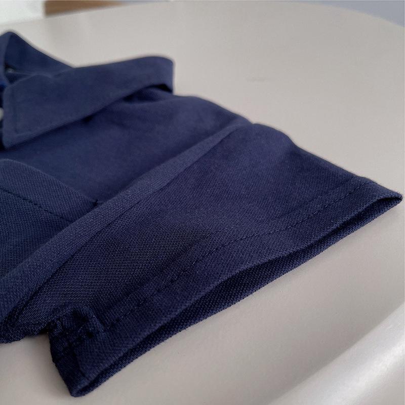 Boys Summer Outfit Set Baby Summer Thin Short Sleeve Polo Two Piece Short Style Short Children's Clothing