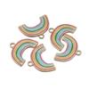 10-40pcs/lot Rainbow Series Alloy Pendants Alloy Letter Enamel Charms For DIY  Jewelry Making  Accessories Necklace Bracelet