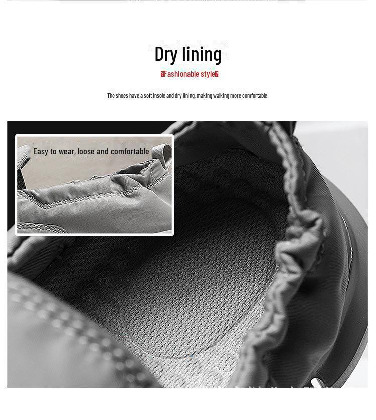 Men's Large Size Breathable Canvas Slip-On Shoes, Old Beijing Style Umbrella Cloth Sneakers