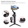 Universal Aluminium Alloy Gimbal Extention Bar Bracket Adapter with 4 Cold Shoe Mount 1/4 Inch