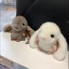 Schlüsselanhänger in Hasenform, Anhänger mit langen Ohren, Plüschkaninchen, Puppe, Charme, Autoschlüsselhalter, Tasche, Rucksack, Dekoration