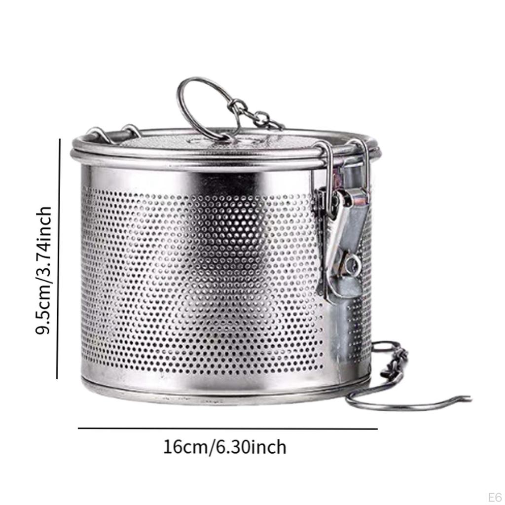 Loser Blatttee-Aufgießer mit Ketten-Sieb für Zuhause