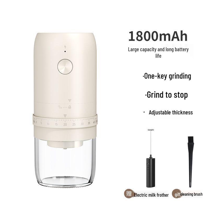 Compact Hand-Cranked & Automatic Coffee Bean Grinder for Home Use