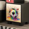Soccer Theme Wall Decal for Bedroom and Playroom with Splash Ink Design Removable Vinyl Sticker for Sports Party Decor