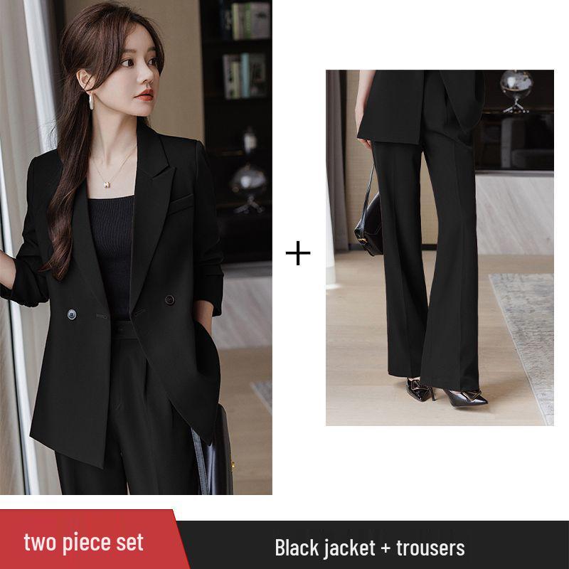 Women's 2025 Formal & Casual Suit Set with Padded Jacket for Spring-Autumn