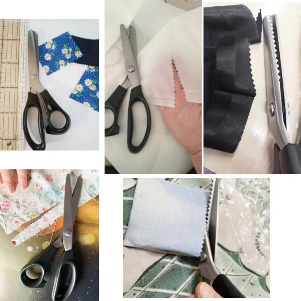 Shear Dog tooth Scissors Circular arc wave shear Professional Crafts Comfort Grip Handled Dressmaking Zig Zag Pinking Shears