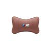M logo Car Valve Cap Auto Seat Headrest Leather Neck Pillow Head Support For BMW X1 X2 X3 X5 X4 X6 X7 iX3 F20 F10 F07 E70 E46 FY6