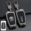 Zinc Alloy+Silicone Car Remote Key Case Cover For Toyota Prius Camry Corolla C-HR CHR RAV4 Prado 2018 2019 Keychain Accessories