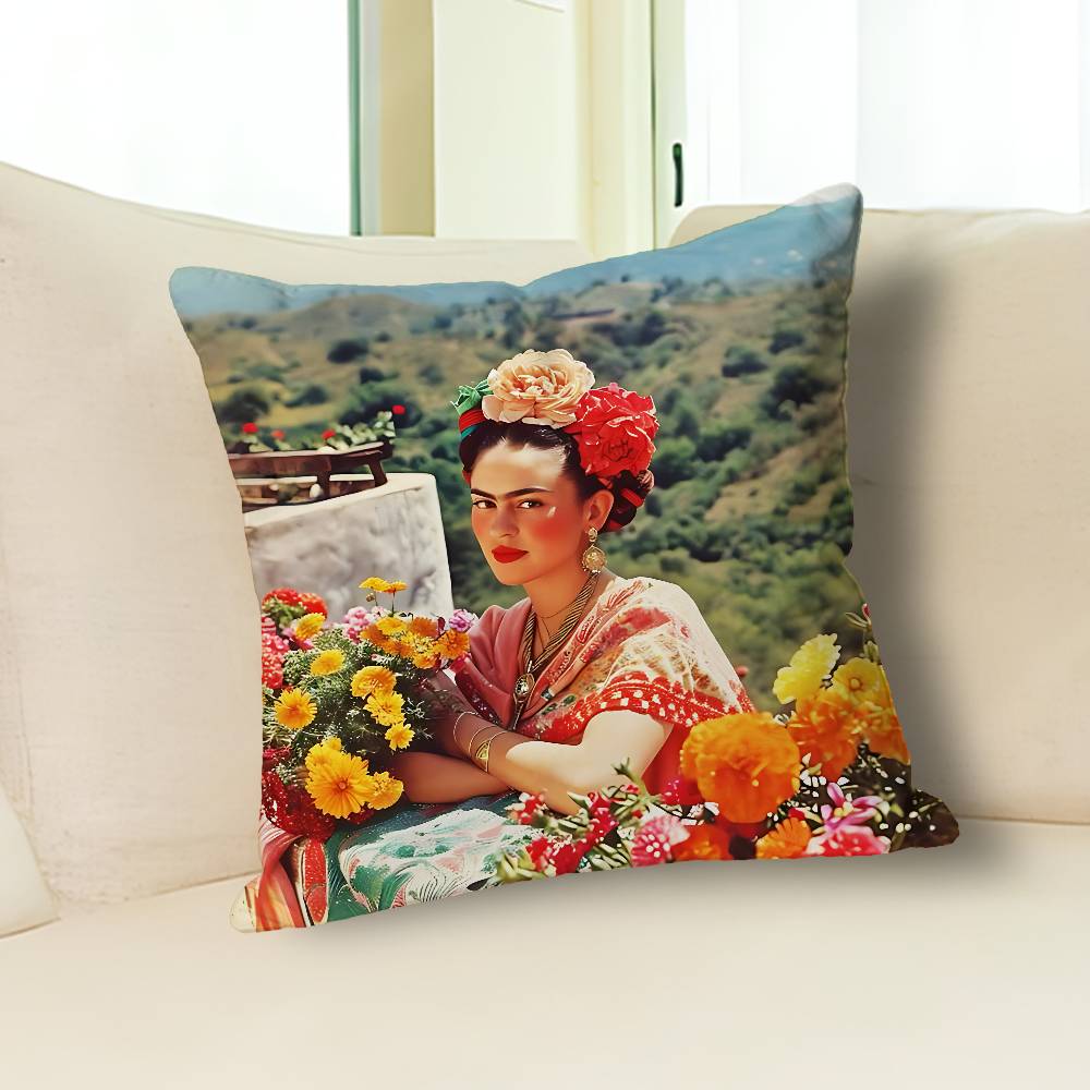 Fashion F-FridaS-S K-Kahlos Various Sizes Square Pillow Case For Car Home Bedchamber Decor Custom Valentine Gift
